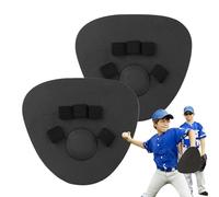 Baseball Training, Fielding Gloves, 9.6x8.8in Batting Mittens, Non Slip Grip, Quick Reflex for Practice, Sports Drills, Hand Coordination, Team Warmups, Athlete Development, Game Prep