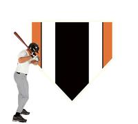 Baseball Training Plate, Pitching Hitting Practice Mat, Non-Slip Weatherproof Base, High Visibility Strike Zone, Durable Field Gear, Backyard, Pitchers, Beginners, Players, Referees