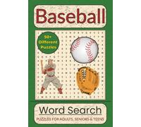 Baseball Word Search Book: Word Searches with Easy to Read Print about Baseball, America's Pastime, Sports and More |6x9 inches, 110 pages|50+ Puzzles … Gifts for Vacations, Holidays and Leisure