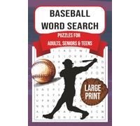 Baseball Word Search Large Print Puzzles for Adults, Seniors & Teens | Easy Themed Sports: Book for Relaxation, Memory, Brain Games & Stress Relief | 6x9 inches, 110 pages, 50+ puzzles