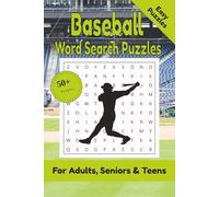 Baseball Word Search Puzzle: 50+ Puzzles Word Search Easy to Read about Baseball and More | 6x9 inches, 110 pages | Gift for Baseball & Sports Lover