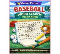 Baseball Word Search Puzzle Book - LARGE PRINT Edition: Relaxing Puzzles for The Whole Family (Paula's Puzzles)