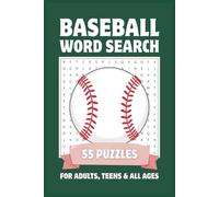 Baseball Word Search Puzzle Book: Players, Stadiums & Positions | Easy to Read for Adults, Teens & All Ages | 55 Puzzles with Solutions | Gifts for Baseball Lovers | 6x9, 110 Pages