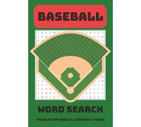 Baseball Word Search Puzzle Book: •Subtitle: Word Searches with Easy to Read Print about Baseball, Pitching, Hitting and More |6x9 inches, 110 ... Gifts for Vacations, Holidays and Free Times