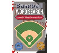 Baseball Word Search Puzzle Book: Word Searches with Easy to Read Print About Baseball and More | 6x9 inches, 110 pages | 50+ Puzzles … Gift for Vacation, Holidays, and Wait Times