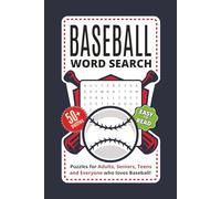 Baseball Word Search Puzzle Book: Word Searches with Easy to Read Print about Baseball, Ballgame, Sport and More | 6x9 inches | 50+ Puzzles | Sport ... Gift for Vacation Holidays and Free Times
