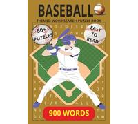 Baseball Word Search Puzzle Book: Word Searches with Easy to Read Print about Baseball, Baseball Players, Baseball Teams, Baseball Playoffs, Baseball ... Gift for Vacation, Holiday and Free Time