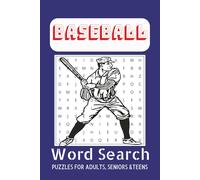 Baseball Word Search Puzzle Book: Word searches with easy to read print about Baseball, Great for Baseball lovers, and More | 6X9 inches, 110 pages | ... for vacations, back to school and free times