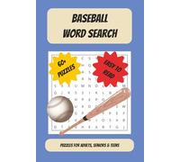 Baseball Word Search Puzzle Book: Word Searches with Easy to Read Print about Baseball Plays, Baseball Teams, Baseball Equiptment and More | 6x9 ... for Anniversaries, Holidays and Free Times
