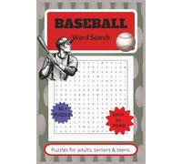 Baseball Word Search Puzzle Book: Word Searches With Easy to Read Print About Baseball, Sports, Diamond Field and More, 110 pages |50+ Puzzles - Gift for Vacations, Holidays, Free Time.