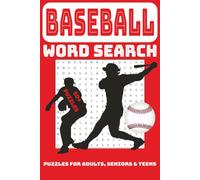Baseball Word Search Puzzle Book: Word Searches with Easy To Read Print about Baseball, Team Sports, America's Pastime and More / 6x9 Inches, 110 ... Gift for Vacations, Holidays, and Free Times