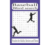 Baseball Word Search Puzzle Book: Word Searches with Easy To Read Print featuring Baseball, Baseball terms and More| 6 X 9 inches | 110 pages | 50+ Puzzles…Gift for Vacations, Holiday and Leisure Time