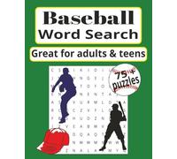 Baseball Word Search: Word Searches with Easy to Read Print about Baseball and More | 8x10 inches, 152 pages | 75+ Puzzles...Gift for Vacations, Holidays and Free Times