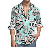 Baseball You're Killing Me - Camisa de manga larga para hombre, con botones, informal, con bolsillo, Estilo:, 4XL