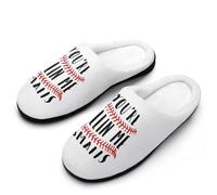 Baseball You're Killing Me - Pantuflas de casa para hombre, para interiores y exteriores, con suela de goma, Estilo:, 43 1/3 EU