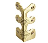 Baseboard Corner Protector - Solid Brass Skirting Board Corner Protectors,Vintage Metal Corners Protector | Decorative Protectors Cover,for Living Room Bedroom