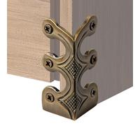 Baseboard Corner Protector - Solid Brass Skirting Board Corner Protectors,Vintage Metal Corners Protector | Decorative Protectors Cover,for Living Room Bedroom