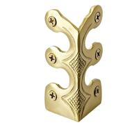 Baseboard Protector - 4.8x2.6cm Antique Corner Protectors | Decorative Protector Cover, Solid Brass Skirting Board Corner Protectors, Home Corners Guard For Home