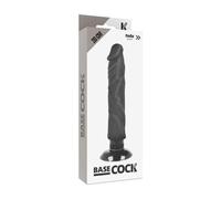 Basecock Realistic Vibrador 2-1 Negro 20cm 1ud
