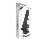 Basecock Realistic Vibrador Control Remoto Negro 19.5cm 1ud