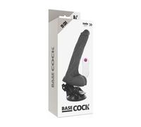 Basecock Realistic Vibrador Control Remoto Negro 19cm 1ud