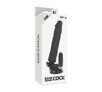 Basecock Realistic Vibrador Control Remoto Negro 21cm 1ud