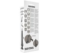 BASECOCK Vibrador Realista 2 en 1 Natural 18.5 cm - Versatilidad Y Realismo Para Una Experiencia Única - NEGRO