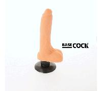 BASECOCK - VIBRADOR REALISTICO 2-1 NATURAL 18.5 CM -O- 4 CM TALLA 1 NATURAL