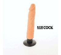 BASECOCK - VIBRADOR REALISTICO 2-1 NATURAL 20 CM -O- 4 CM TALLA 1 NEGRO