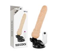 BASECOCK - VIBRADOR REALISTICO CONTROL REMOTO NATURAL 19.5 CM -O- 4 CM TALLA 1 NATURAL