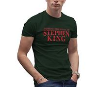 Based on The Novel by Stephen King Camiseta Verde Militare para Hombre Size M