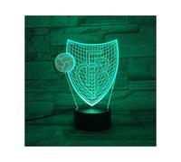 Basel 3d Small Night Lamp Football Club Colorful Touch Gradient Led Light