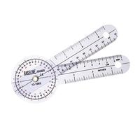 Baseline -12-1002 Goniómetro de plástico ISOM de 360 grados, longitud de 6 pulgadas