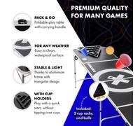 Baseliner Set de mesa de Beer Pong con audio