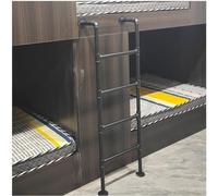 Basement Window Well Egress Ladder, Heavy-Duty Iron Bunk Ladders for Trailers Campers Garage Basement, Metal Dorm Loft Bed Ladder(Black,3.9ft/46.8in/119cm H)