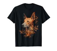 Basenji Perro Motivo Mascota Ilustración Basenji Camiseta