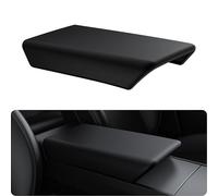 BASENOR Funda de Reposabrazos de Consola Central para Tesla Model Y 2025 2026 Juniper Tesla Model 3 Highland Antideslizante TPU [Sin Logo] Accesorios Resistente a Arañazos de Mascotas Negro (Estándar