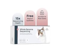 Basepaws Prueba de secuenciación del genoma Completo | Información genética Completa de tu Gato | Informe de Raza + Salud e Informe de Salud bucal | Actualizaciones gratuitas de por Vida