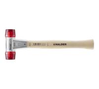 Baseplex 3906.030 - Martillo de acetato de celulosa con carcasa de zinc fundido a presión y mango de madera, diámetro de 30 mm