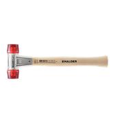 Baseplex 3906.030 - Martillo de acetato de celulosa con carcasa de zinc fundido a presión y mango de madera, diámetro de 30 mm