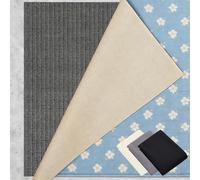 Bases Antideslizante 125 x 140 cm Multiusos de PVC, Lavable, Cortable, Reutilizable y sin Olores, Antideslizante Alfombra Base Adecuado para Parqué O Baldosas, Negro