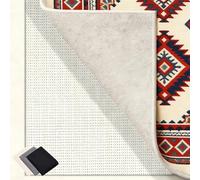 Bases Antideslizante 150 x 260 cm Multiusos de PVC, Lavable, Cortable, Reutilizable y sin Olores, Base de Alfombra de Malla Antideslizante Adecuado para Parqué O Baldosas, Blanco