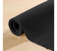Bases Antideslizante 180 x 240 cm de PVC, Segura e Inodora, PVC Multiusos Base de Antideslizante/Antideslizantes Alfombras Adecuado para Parqué O Baldosas, Negro