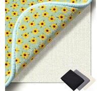 Bases Antideslizante 205 x 290 cm Multiusos de PVC, Lavable, Cortable, Reutilizable y sin Olores, Base Alfombrilla Antideslizantes Adecuado para Parqué O Baldosas, Blanco