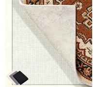 Bases Antideslizante 205 x 290 cm Multiusos de PVC, Lavable, Cortable, Reutilizable y sin Olores, Malla Antideslizante Alfombra Adecuado para Parqué O Baldosas, Blanco