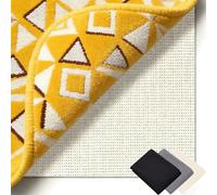 Bases Antideslizante 210 x 260 cm Multiusos de PVC, Lavable, Cortable, Reutilizable y sin Olores, Bases Antideslizantes para Alfombras Adecuado para Parqué O Baldosas, Blanco