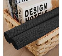 Bases Antideslizante 70 x 160 cm Multiusos de PVC, Reutilizable y sin Olores, Lavable, Cortable, Base Antideslizante para Alfombra/Estera de Agarre de Alfombras Paraa Salón, Negro