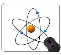 Bases de ADN Química Bioquímica Biotecnología Ciencia Juegos Alfombrilla de ratón Personalizada, Atom Alfombrilla de ratón con borde cosido