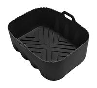 Bases de Silicona para Freidoras de Aire | Olla De Silicona Para Freidora Sin Aceite - Resistente a Altas Temperaturas Rectangular Utensilio de Cocción para Microondas Carnes Verduras Restaurante Coci
