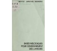 Bases Mélodiques Pour Lenseignement Des Langues (ebook)